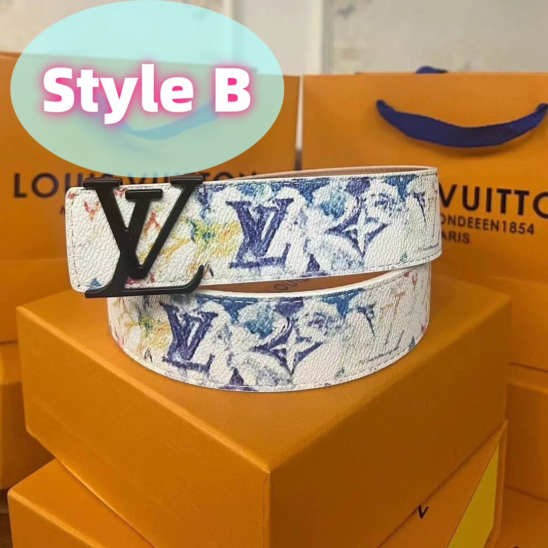 Classic letter men's belt, presented in an elegant gift box.