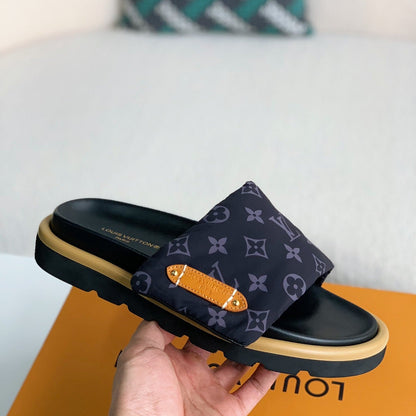 Unisex Letter-Print Slides