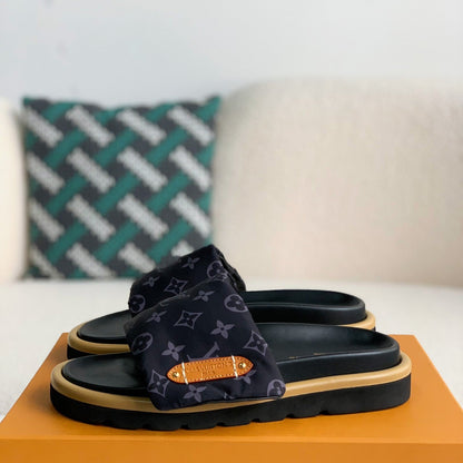 Unisex Letter-Print Slides
