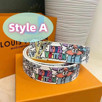 Classic letter men's belt, presented in an elegant gift box.
