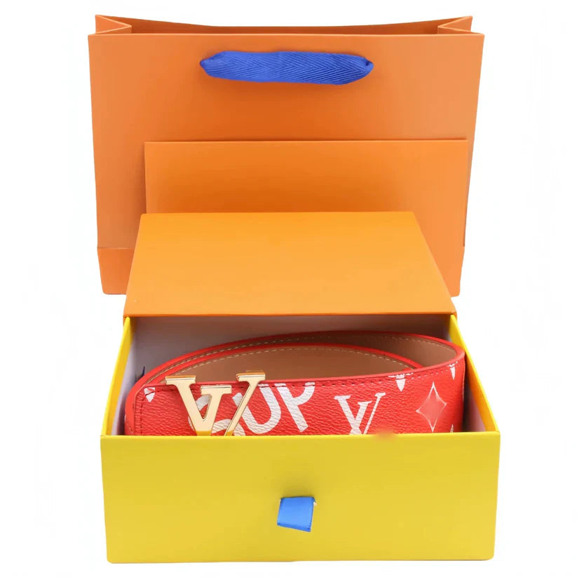 Classic Letter Buckle Men's Belt, Delivery within 5 to 8 days There is a gift box.