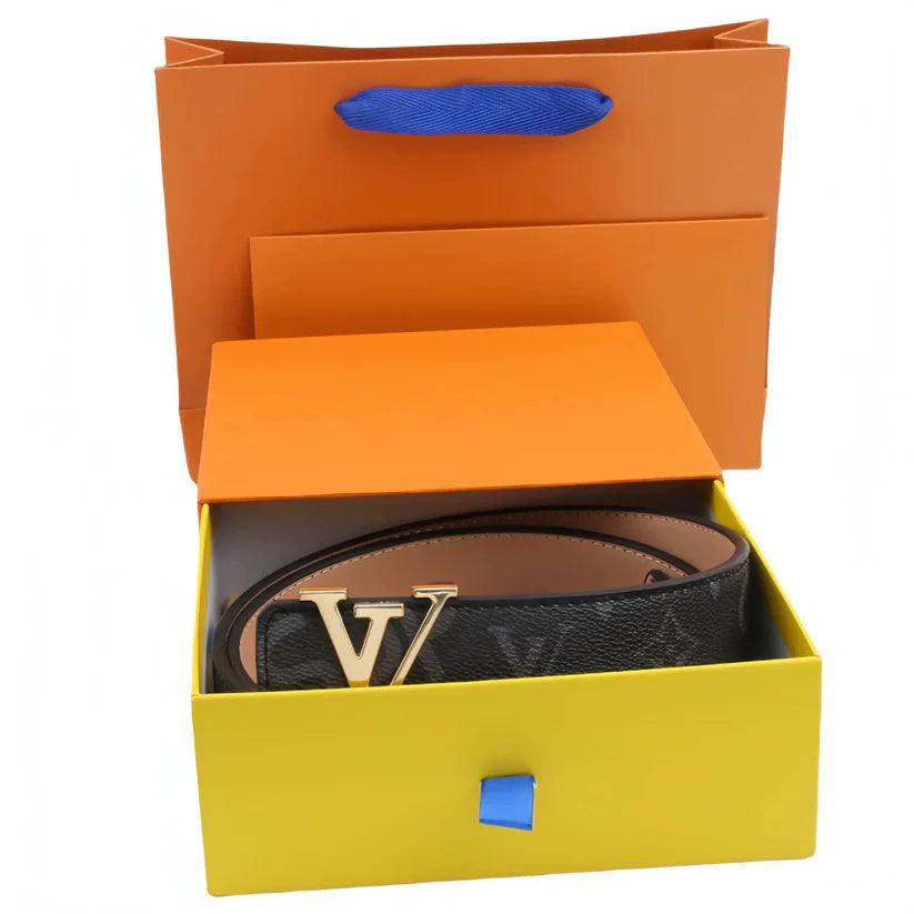 Classic Letter Buckle Men's Belt, Delivery within 5 to 8 days There is a gift box.