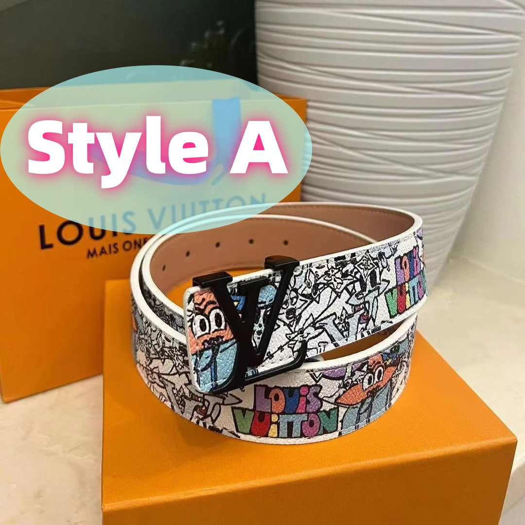 Classic letter men's belt, presented in an elegant gift box.