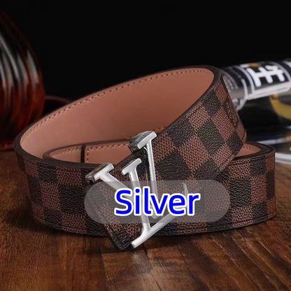 Men's Classic High-Quality Belt with Lettering — Delivered to Your Door in 3–5 Days