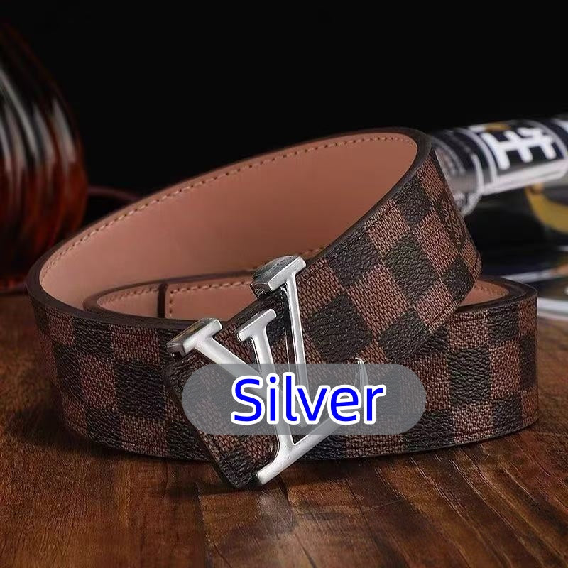 Men's Classic High-Quality Belt with Lettering — Delivered to Your Door in 3–5 Days