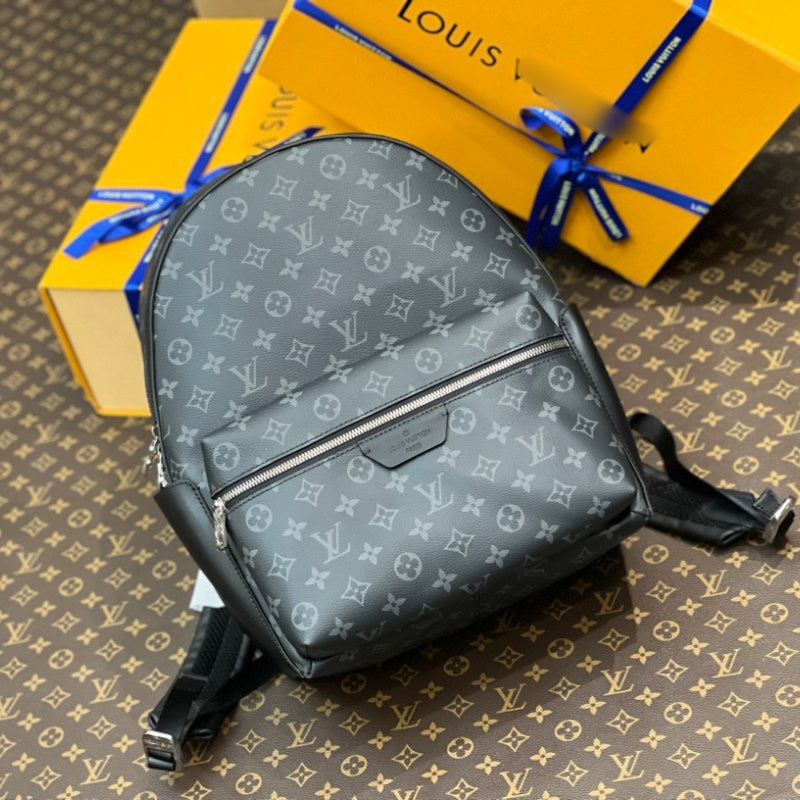 Classic letter-print unisex backpack; casual style, fashionable brand, versatile.