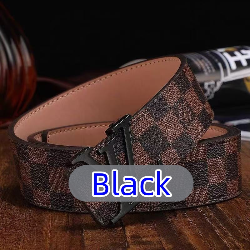 Men's Classic High-Quality Belt with Lettering — Delivered to Your Door in 3–5 Days