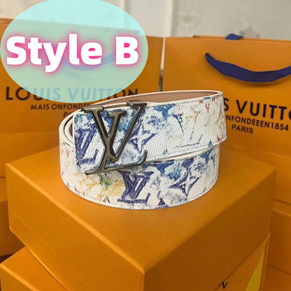 Classic letter men's belt, presented in an elegant gift box.