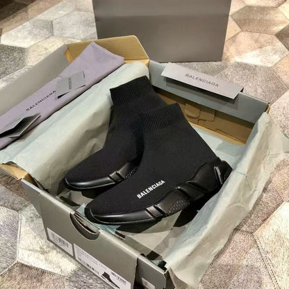 Premium knitted boots—stylish and luxurious.