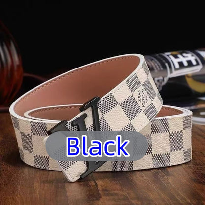 Men's Classic High-Quality Belt with Lettering — Delivered to Your Door in 3–5 Days