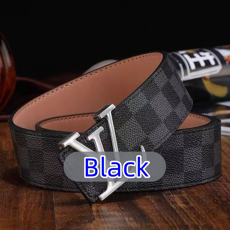Men's Classic High-Quality Belt with Lettering — Delivered to Your Door in 3–5 Days