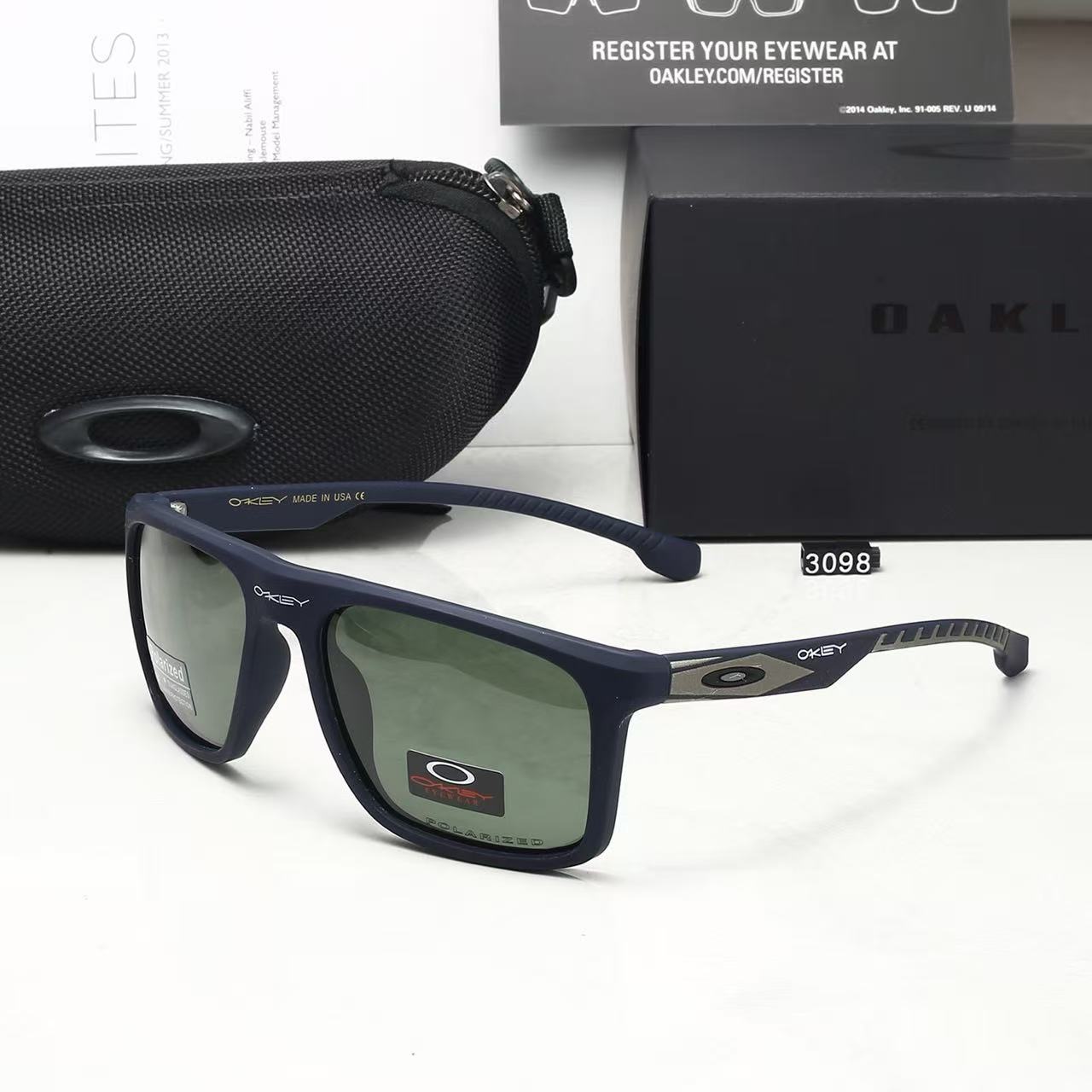 Polarized Sunglasses — Driving-Specific Shades with an 80s Retro-Style Square Frame Design