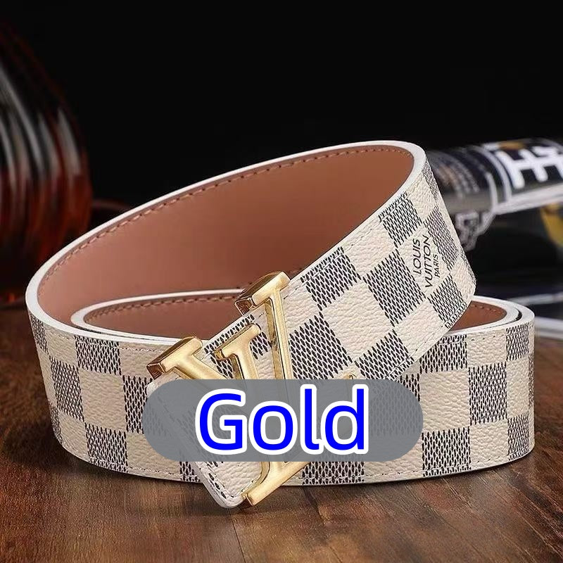 Men's Classic High-Quality Belt with Lettering — Delivered to Your Door in 3–5 Days