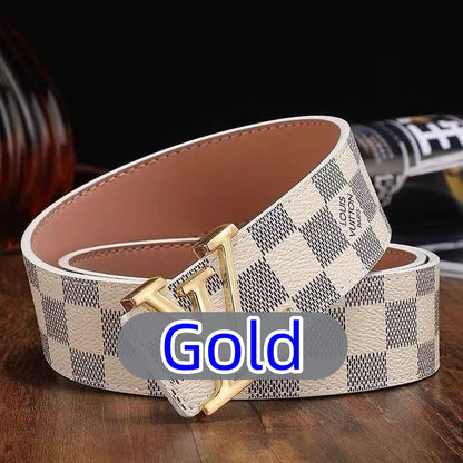 Men's Classic High-Quality Belt with Lettering — Delivered to Your Door in 3–5 Days