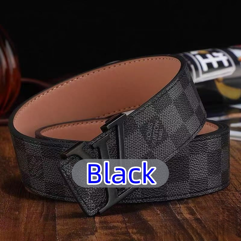 Men's Classic High-Quality Belt with Lettering — Delivered to Your Door in 3–5 Days