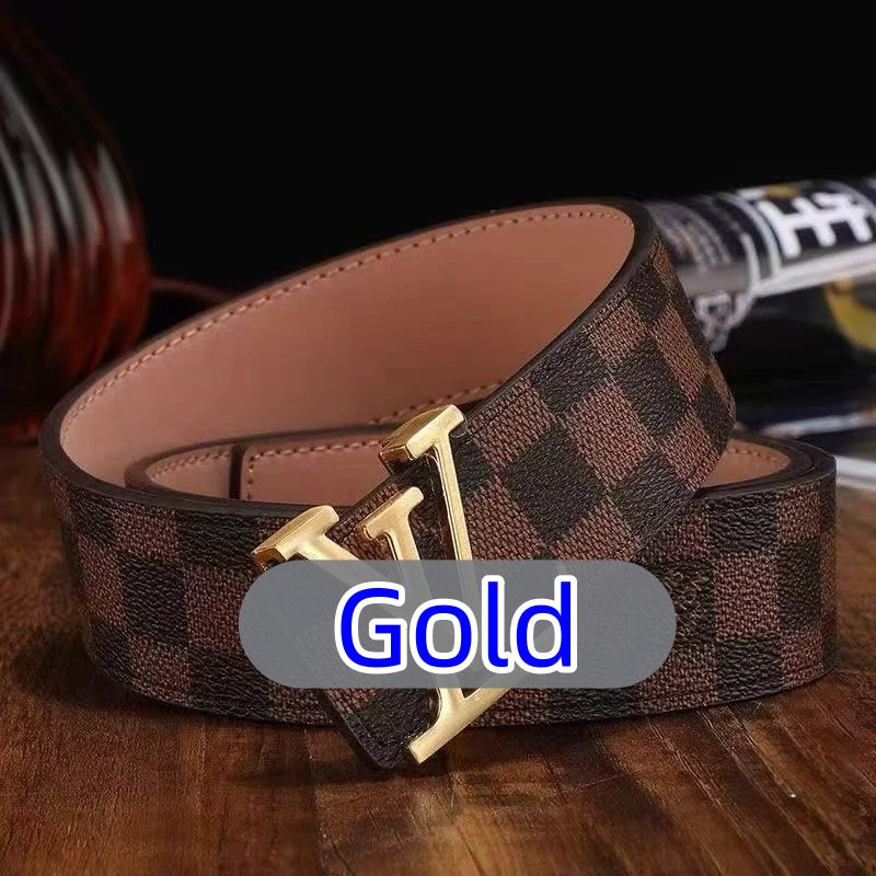Men's Classic High-Quality Belt with Lettering — Delivered to Your Door in 3–5 Days