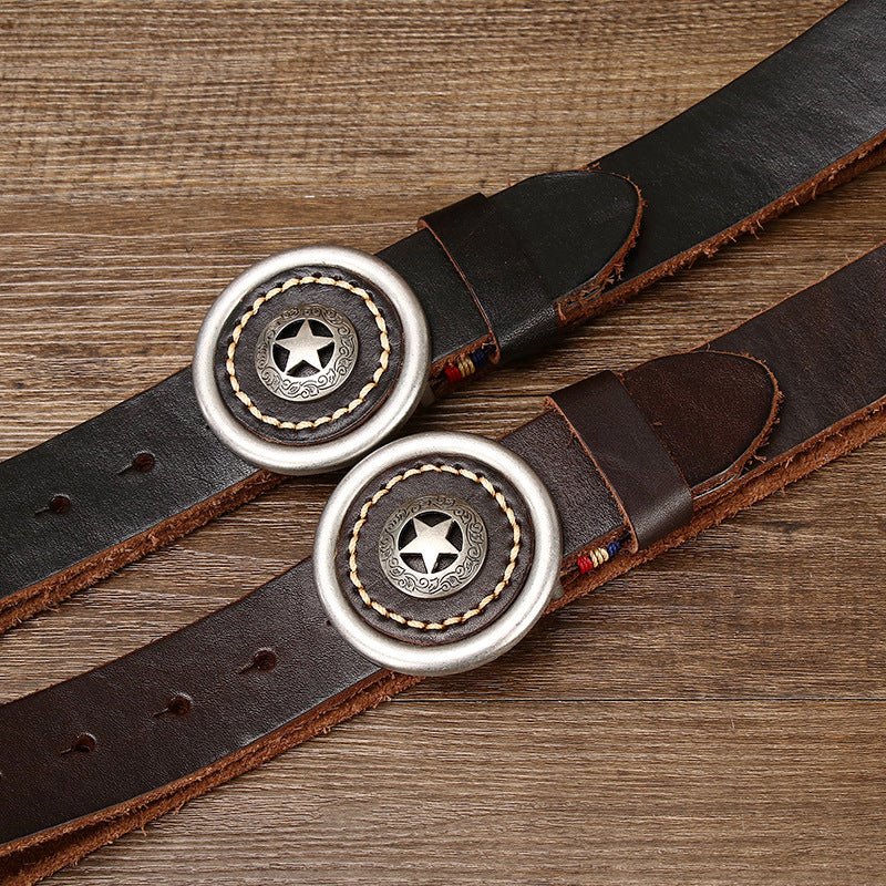Classic Western Cowboy Dress Belt