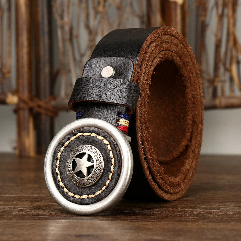 Classic Western Cowboy Dress Belt