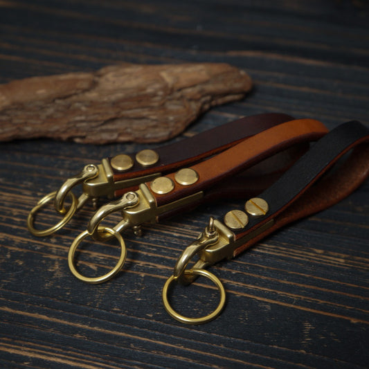 Extra-Thick Cowhide Keychain