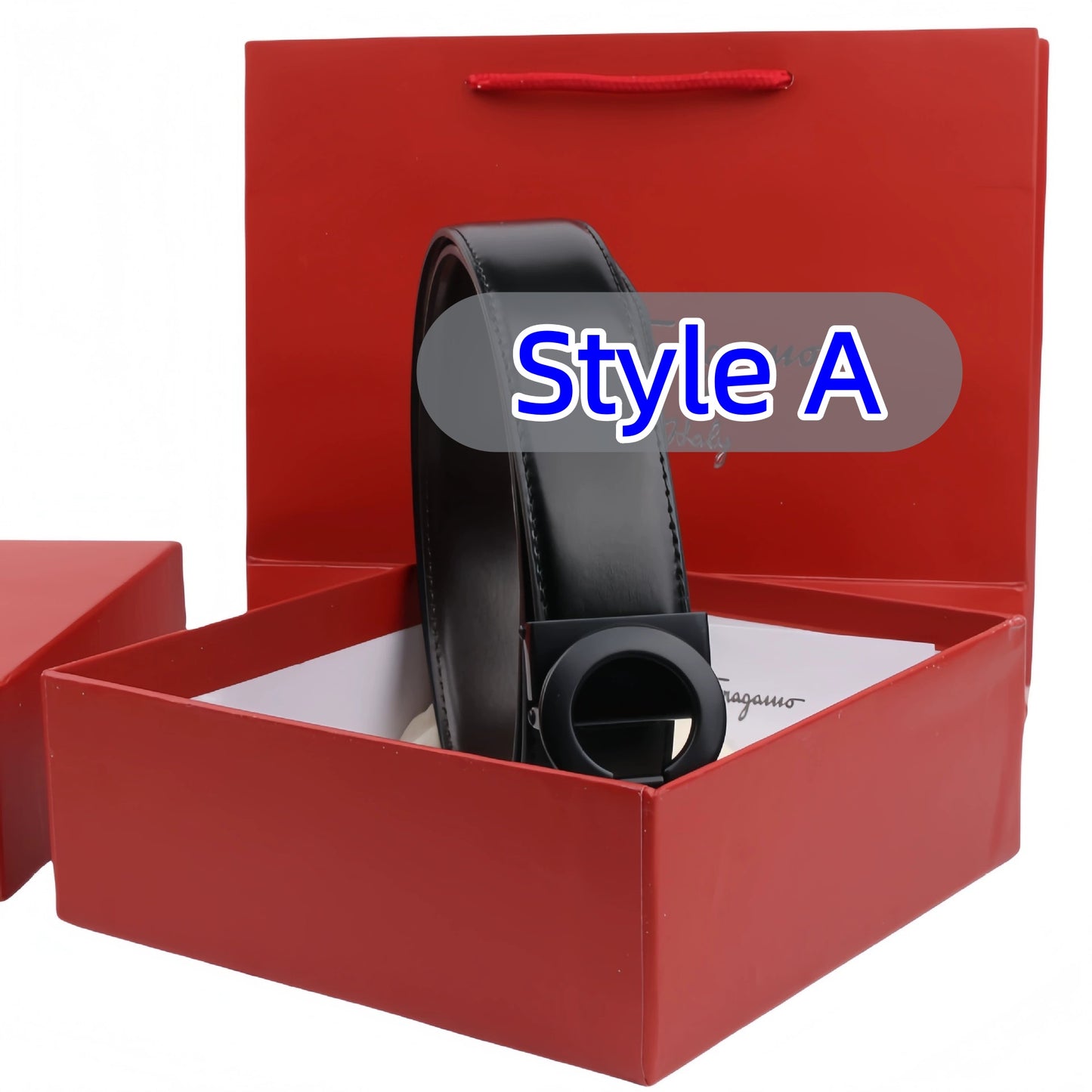 Classic Brand Engraved Reversible Belt (Colors: Black, Silver, Gold)