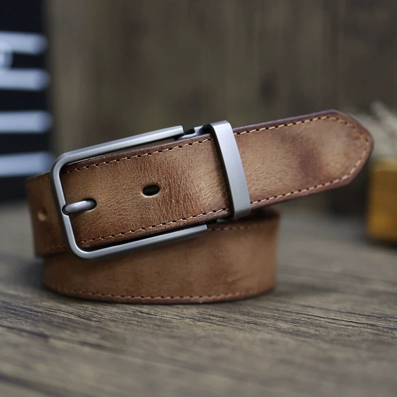 Genuine Leather Belt: The Ideal Match for Men's Formal Shoes