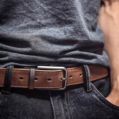 Genuine Leather Belt: The Ideal Match for Men's Formal Shoes