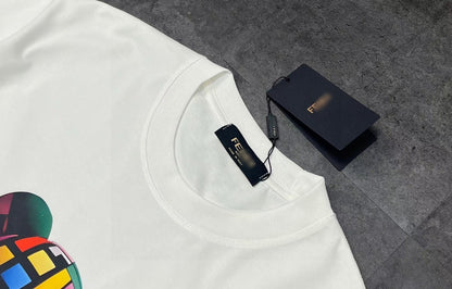Classic Little Bear Letter T-Shirt—Stylish and Casual