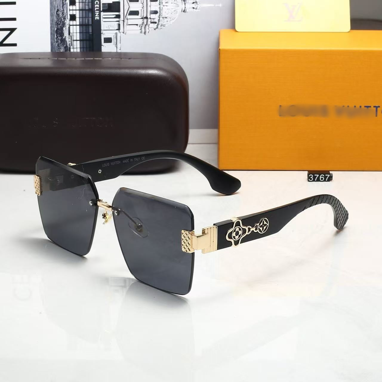 Men's Classic Lettering UV-Protection Sunglasses