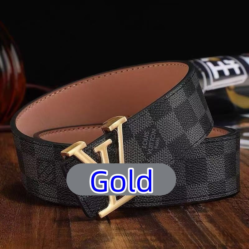Men's Classic High-Quality Belt with Lettering — Delivered to Your Door in 3–5 Days