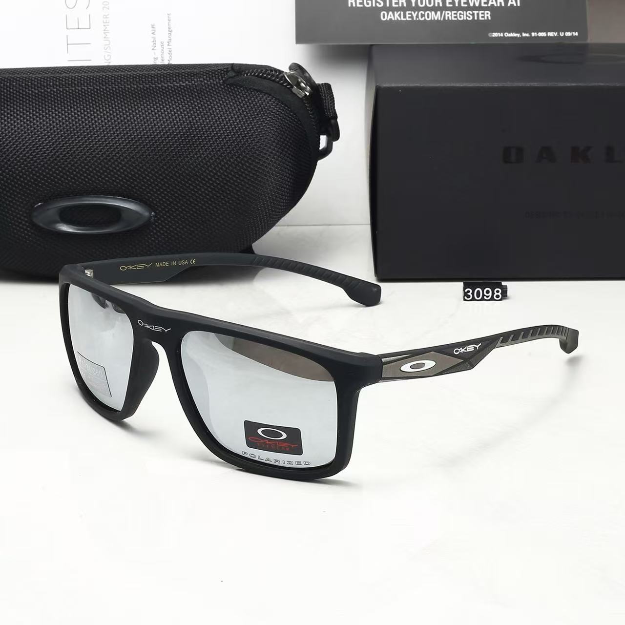 Polarized Sunglasses — Driving-Specific Shades with an 80s Retro-Style Square Frame Design
