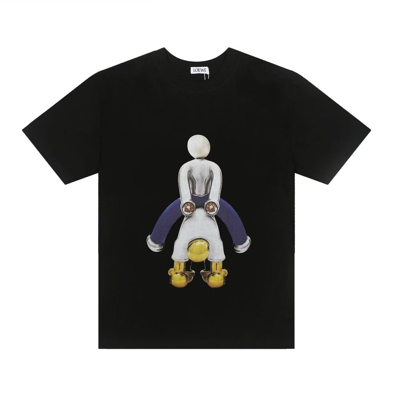 Men's Letter-Print T-Shirt – Casual