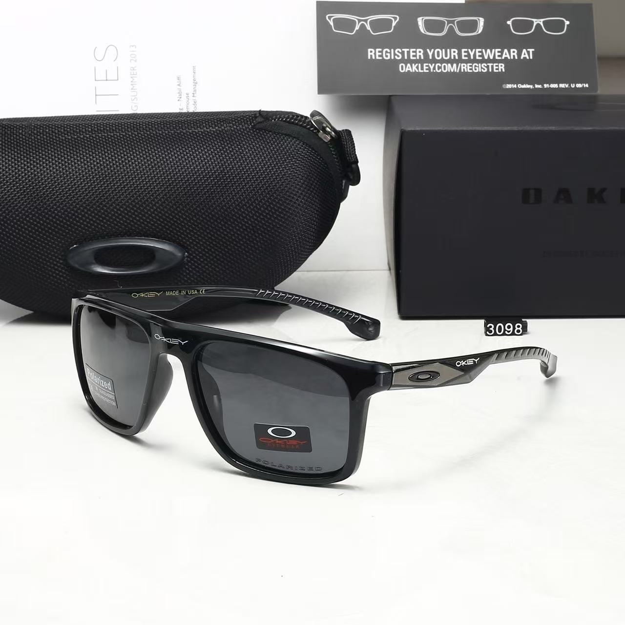 Polarized Sunglasses — Driving-Specific Shades with an 80s Retro-Style Square Frame Design