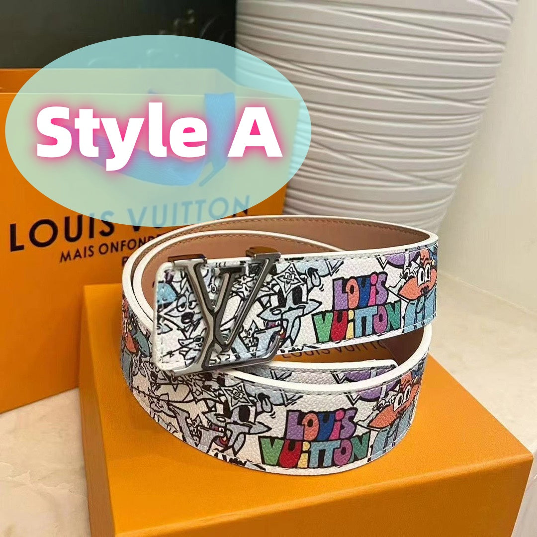 Classic letter men's belt, presented in an elegant gift box.