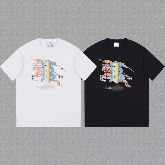 Men's Printed T-Shirt — Retro Style, Loose Fit, Letter Print