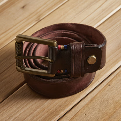 New Trend Genuine Leather Belt for Men, Casual Sports Cowhide Belt